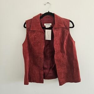 Coldwater Creek Women's Rich Red Vest